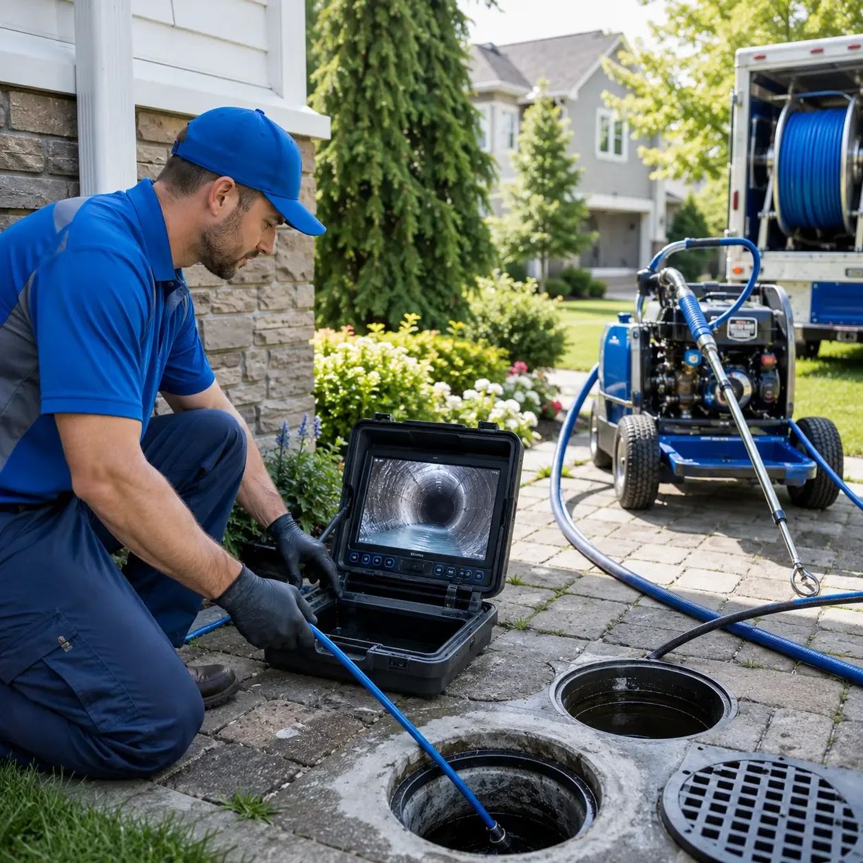 Outdoor drain cleaning professionals serving Davenport, IA